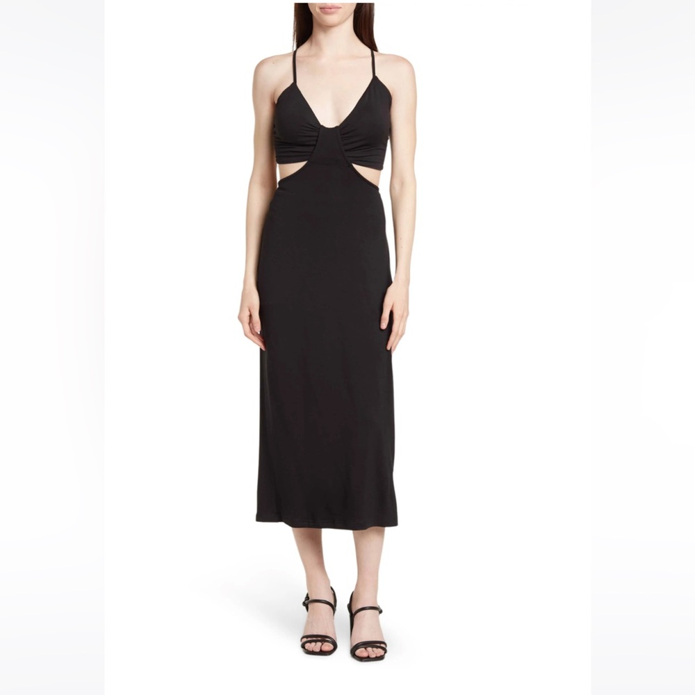 NWT Walter Baker Black Sandrine Dress Size Large